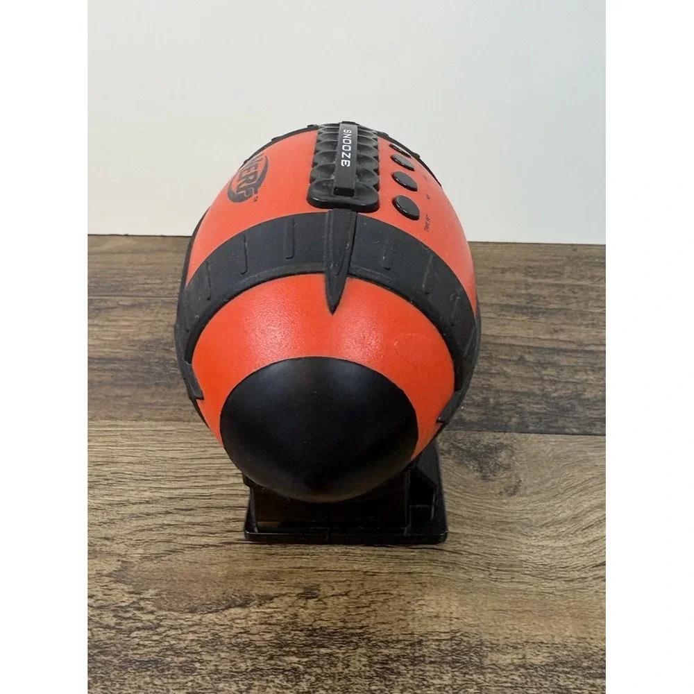 Nerf Touchdown Football Alarm Clock Hasbro Black & Red NFL Authentic Sounds